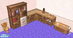Sims 2 — dh-lightwood-bathroom by Dincer — This set is the sims2 version of my famous sims1 lightwood set. for the sake