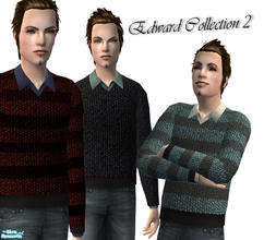 Sims 2 — Edward Collection 2 by Sophel21 — jumper + jeans is the perfect everyday casual outfit for your sim men. 