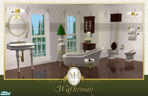 Sims 2 — Manor House Collection: Washroom Pt. I by phoenix_phaerie — Part I of the Manor House Collection Washroom. 
