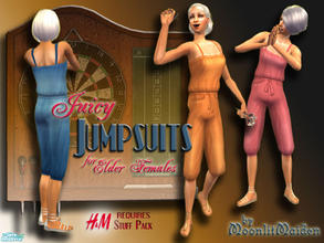 Sims 2 — H&M Juicy Jumpsuits for Elder Females by moonlitmaiden — Tired of few decent clothes for elders? Expand your