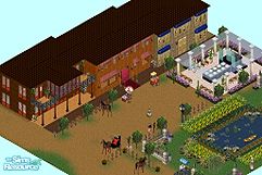Sims 1 — Wild Wild West: Town (Part 6) by stephanie b. — The Wild Wild West has come to Simsville! This lot includes a