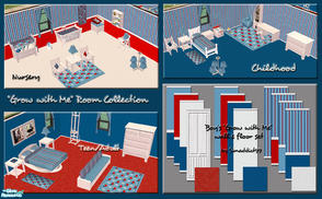 Sims 2 — Boy's "Grow with Me" Room Collection by Simaddict99 — This set will take your Sim boy from