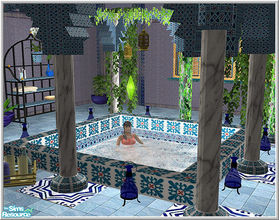 Sims 2 — moroccan hamman part1 by Birgit43 — some bathroom objects inspired by moroccan haman pictures