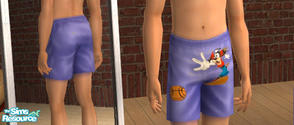 Sims 2 — Goofy Boxer Shorts by Degera — Originally published on my old website in January of 2006, these blue boxer