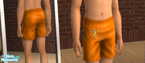 Sims 2 — Tigger Boxer Shorts by Degera — Originally published on my old website in January of 2006, these orange boxer