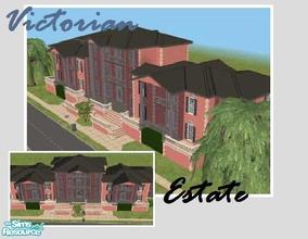 Sims 2 — Victorian Estate by Jaws3 — This is a classic manor is a perfect Victorian retreat for your sims. Coupled with