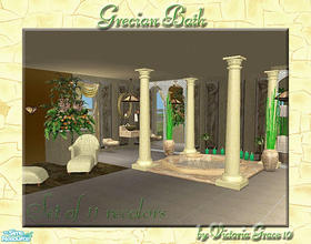 Sims 2 — Grecian Bath by VictoriaGrace — Recolors of maxis items, no mesh required