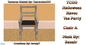 Sims 2 — TC110 Halloween Havoc Tea Set - Chair A by luvmy7 — I recolored this set using the wonderful TC110 textures