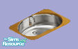 Sims 1 — Golden Lily collection sink by Axanterre — A sink to match the golden lily oven.