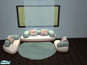 Sims 2 — Flower sofas - blue by dunkicka — Enjoy!