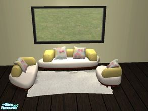 Sims 2 — Flower sofas - yellow by dunkicka — Enjoy!