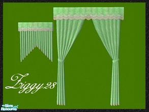 Sims 2 — Ziggys Veil of Dreams Curtain by ziggy28 — Re-colour of the Maxis Veil of Dreams curtains in lime green with