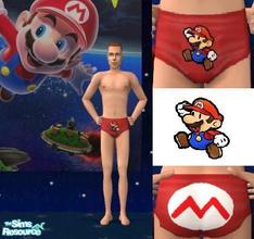 Sims 2 — Paper Mario Underwear by Dialgan — Since I finally found out how to make costom creations, this is the first