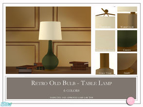 Sims 2 — Retro Old Bulb by DOT — Retro Old Bulb Table Lamp. Sims 2 by DOT of The Sims Resource.