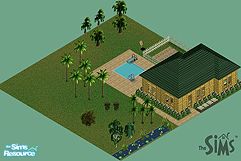 Sims 1 — Tiki starter home 2 by HanneMark — This house is very affordable for the sim just starting out. It is meant for