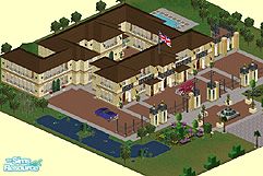 Sims 1 — Essence of England: Buckingham Palace by stephanie_b. — Now your Sims can have experience a bit of European