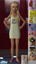 Sims 2 — Midlands Tiny Toons Nightiies - PJs by midland_04 — 9 Tiny Toons Characters On great Female Child Nighties. Hope