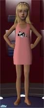 Sims 2 — Midlands Tiny Toons Nightiies - PJs -  Tinytoonspj6 by midland_04 — Baby Sylvester on a rose colored background