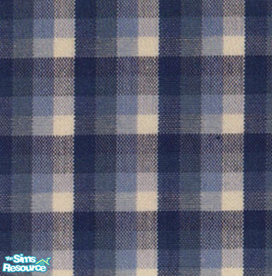 Sims 2 — Blue Plaid Carpet by clcny20 — Blue plaid carpet with various shades of blue and grey