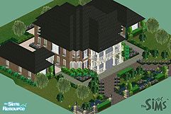 Sims 1 — The Brunswick by Degera — The Brunswick is modeled after the old plantation homes in Virginia and North