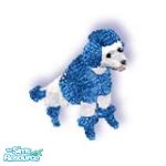 Sims 1 — Xmas Blu by TSR Archive — A white poodle all bundled up for the cold winter weather and is waiting patiently for