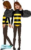 Sims 1 — Bzzzz by TSR Archive — No halloween would be complete without this cute BumbleBee costume, busy bee antenna's