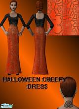 Sims 2 — Halloween creepy dress by laura_peace_love — this is 1 of my creations for the Halloween competition.It's a long