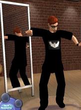 Sims 2 — Halloween bat boy by buntah — Velvety black with bat