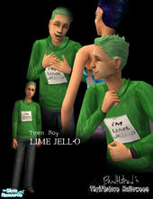 Sims 2 — Thriftstore Halloween: Lime Jell-o by BlindHatred — Lets face it: some thriftstore costumes are, shall we say, a