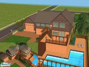 Sims 2 — Shady Pines by kinder10000 — affordable, yet luxurious....home features large deck and pool. Garage can be