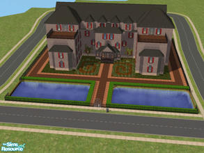 Sims 2 — Newford Lottesby Castle by Omi — In former times, old Lady Lottesby enjoyed having a bath in the swimmingpool at