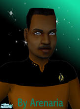 Sims 2 — Giordi by arenaria — Lt. Giordi Laforge of the Starship Enterprise