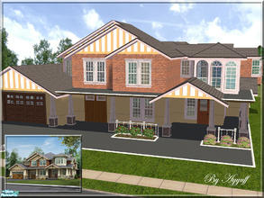 Sims 2 — Impressive Victorian-Craftsman by ayyuff — It has: 5 rooms,kitchen/living/diningroom,3 baths. ** UPDATED