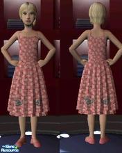 Sims 2 — Fifties Poodle Dress by Carrigon — Fifties Poodle Dress: This is a retro Fifties pattern with poodles on the