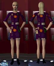 Sims 2 — Wicca Halloween Skirt by Carrigon — This skirt has a really kewl pattern with all different Wiccan symbols,