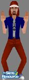 Sims 1 — New Age Retro Hippie by Riff Raff 1138 — Someone musta took a wrong turn, because he got here about four decades