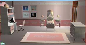 Sims 2 — Midlands Tinkerbell Bedroom Set by midland_04 — A room for your little girl, Tinkerbell, decked out in all pinks