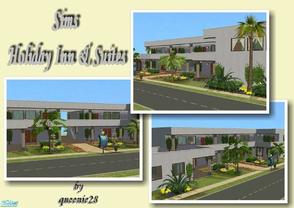 Sims 2 — Sims Holiday Inn & Suites by queenie28 — Perfect luxury inn for your sims while they\'re on vacation at the