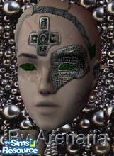 Sims 2 — CyborgMask1 by TSR Archive — This is a set of "face gear" for a Sims Borg. The matching skin tone and