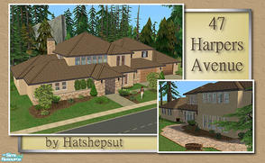 Sims 2 — 47 Harpers Avenue by hatshepsut — A spacious residence with much to offer. No cc included in package. 
