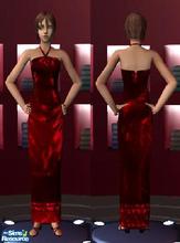 Sims 2 — miklin by Lin — Every sim woman needs a red velvet dress.