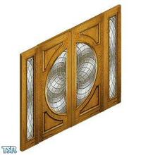 Sims 1 — North American Oak Door Set by victoriamayorofthetown — Includes: Door, Window