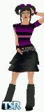 Sims 1 — Purple punk by Lola — I love this mesh, i made this cool top and skirt for it I hope you like it, accesories
