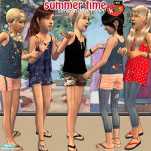 Sims 2 — evi  Summer set by evi — Summer clothes for your little girls. 