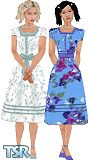 Sims 1 — 50s style by oldmember_BillyBobsYourUncle — Two pretty and feminine dresses in a 50's style, for that old