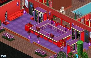 Sims 1 — Glad Rags by hippichick — Includes: Counters(2), Clothing racks (3), Clothing booth, Mirrors (2), Manniquin,