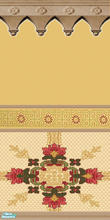 Sims 2 — Old Country Weave by katalina — Old world charm of wooden border and a weaved medallion.