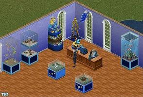 Sims 1 — Blueblood Pet Shop Set by Ayshala0 — Includes sign, toy display, cat collar display, treats display, dog pen,