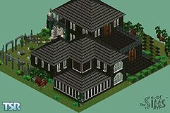 Sims 1 — Goth Haunt of Plebia by stephanie_b. — This Gothic manse is perfect for the Sim who does not scare easily. This