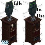 Sims 1 — Owl Bookcase by diablosbiotch — Just in time for Halloween comes,this bookshelf to enhance the macabe side of
